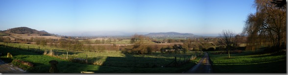 View from just outside the farm looking out over the countryside