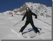 Becky skiing!